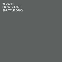 #5D6261 - Shuttle Gray Color Image